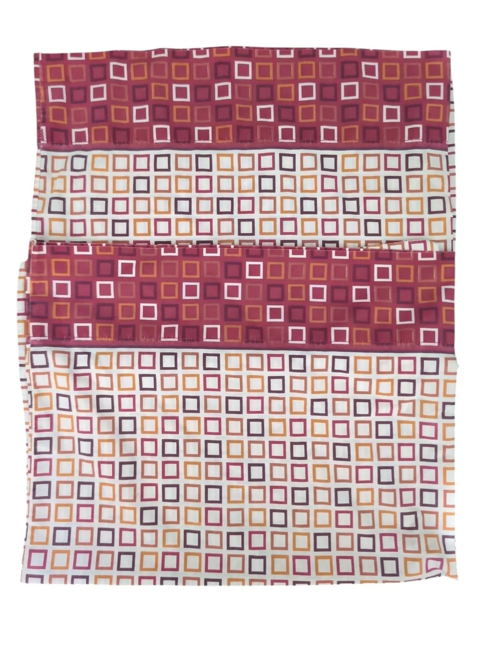 Vintage WestPoint Stevens Queen Sheet Set Geometric Retro 4 Pc Set MCM Retro